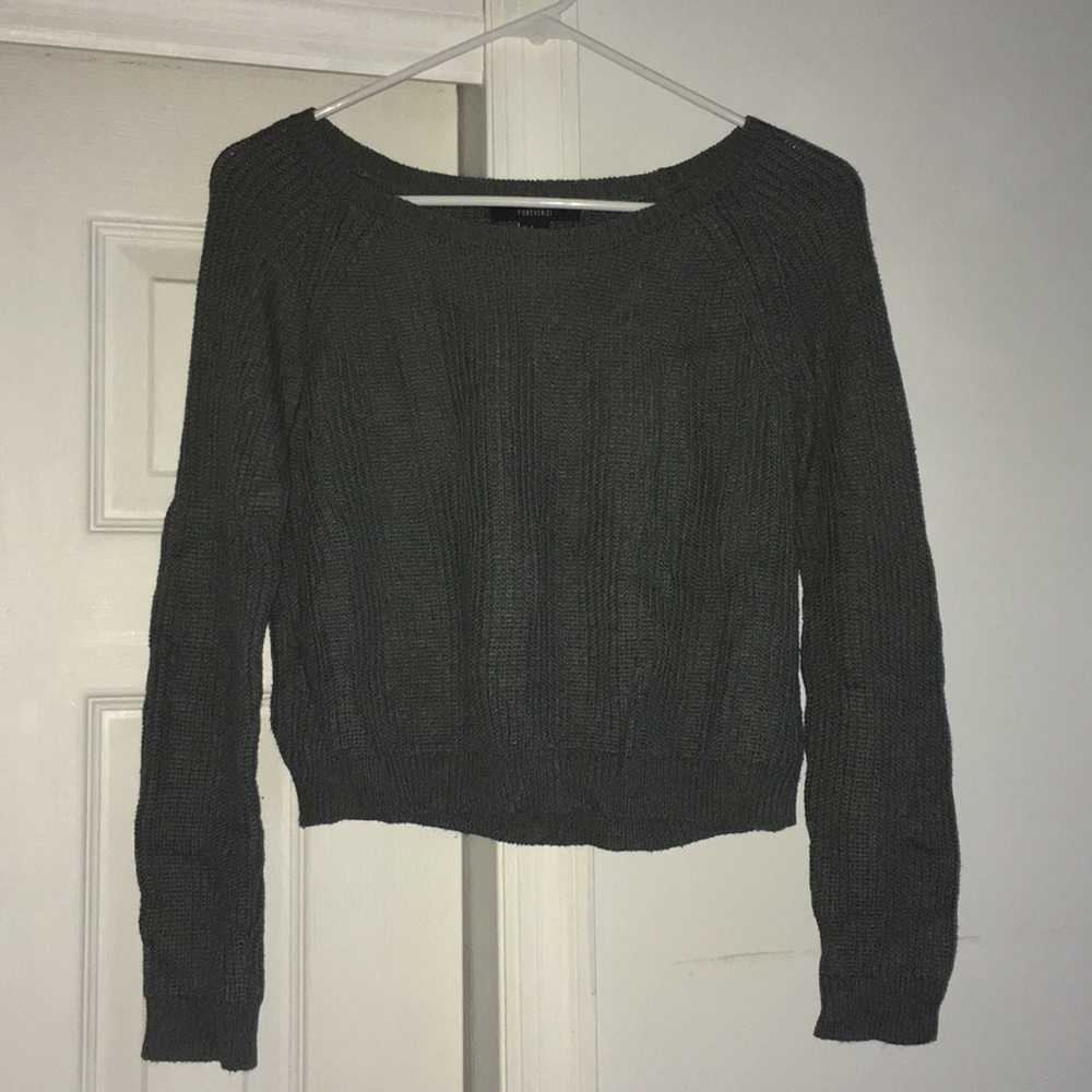 Forever 21 Wide Neck Knit Sweater